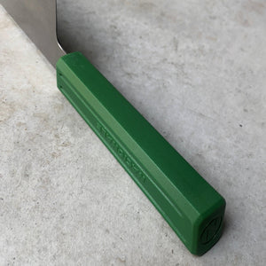 180mm Bunka. AUS8 Stainless. Green Recycled Plastic Skateboard Material Handle - Nacionale Bladeworks